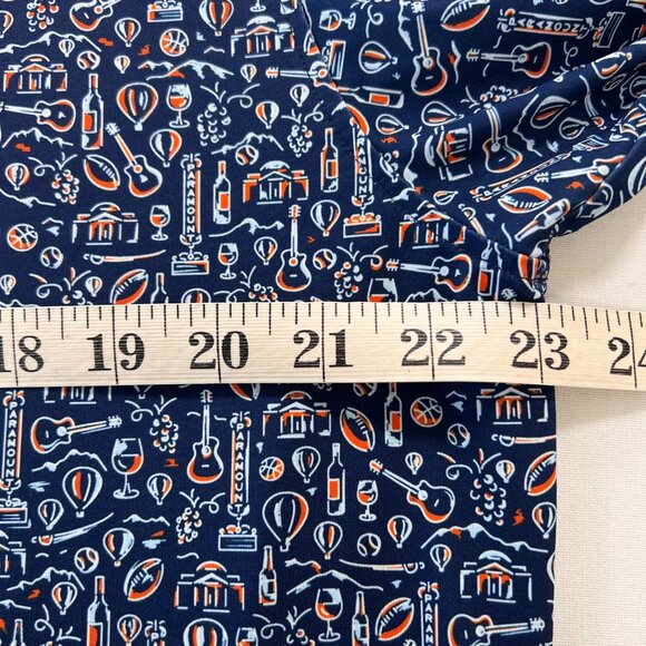 Rhoback The C'Ville Paramount Performance Polo Shirt in Admiral Navy Size Large - Picture 9 of 11